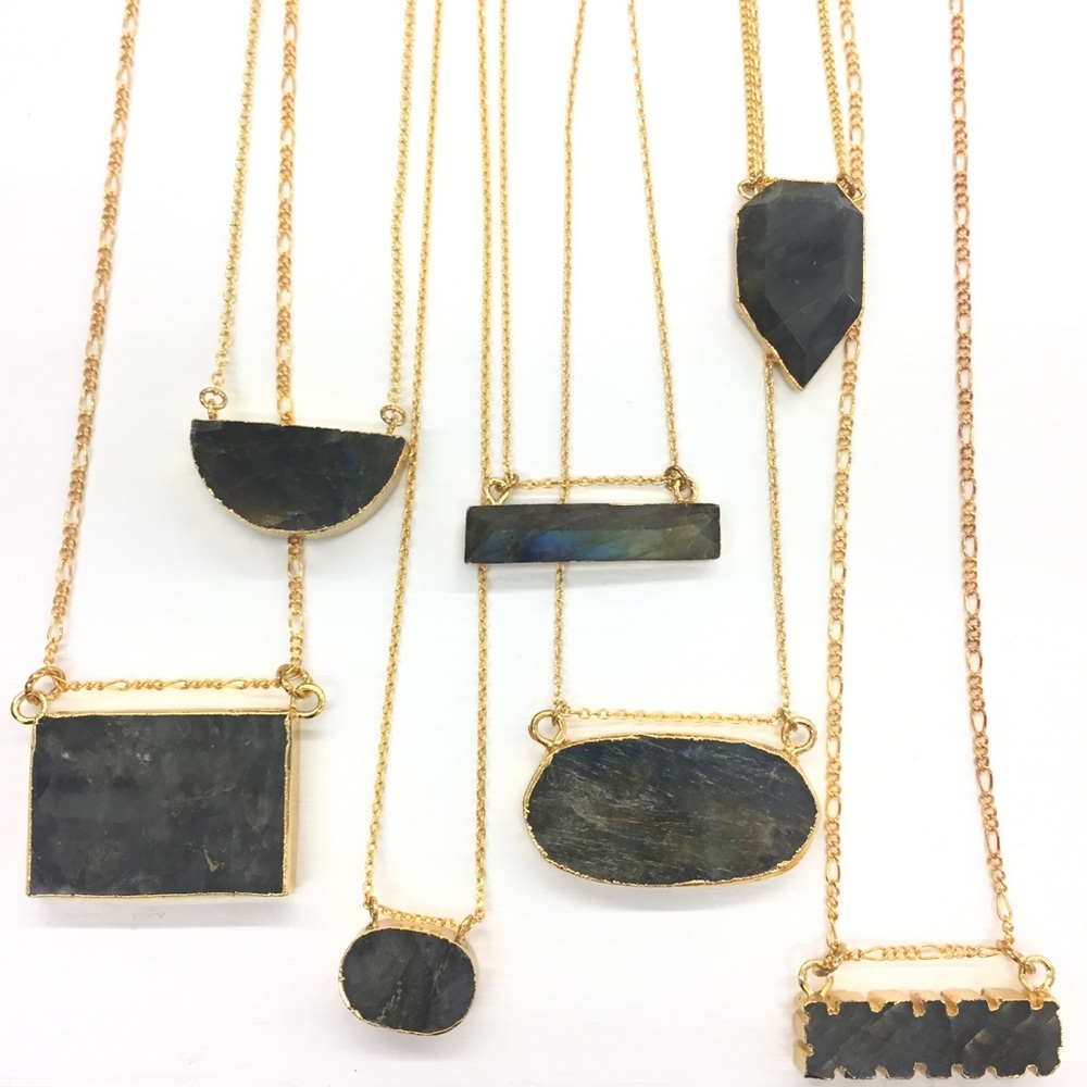 Genuine Stone Contemporary Necklaces